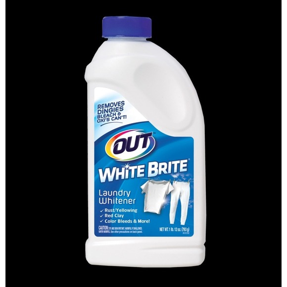 Out White Brite Laundry Whitener Powder Removes Rust Red Clay Color Bleeds - Picture 1 of 7